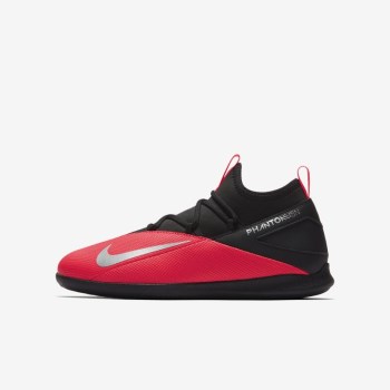 Nike Jr. Phantom Vision 2 Club Dynamic Fit IC - Nagyobb Gyerek Focicipő - Piros/Fekete/Fekete/Metal